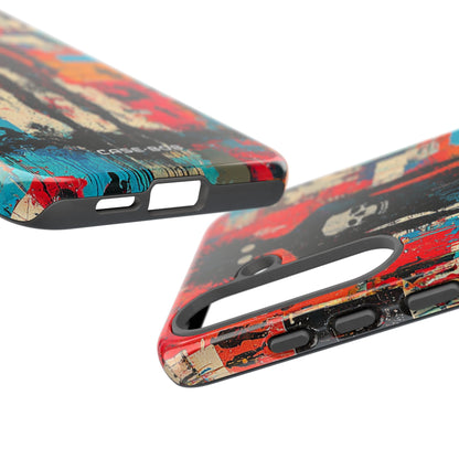 Spiky Skull Silhouette Samsung S25 Plus Case - Tough