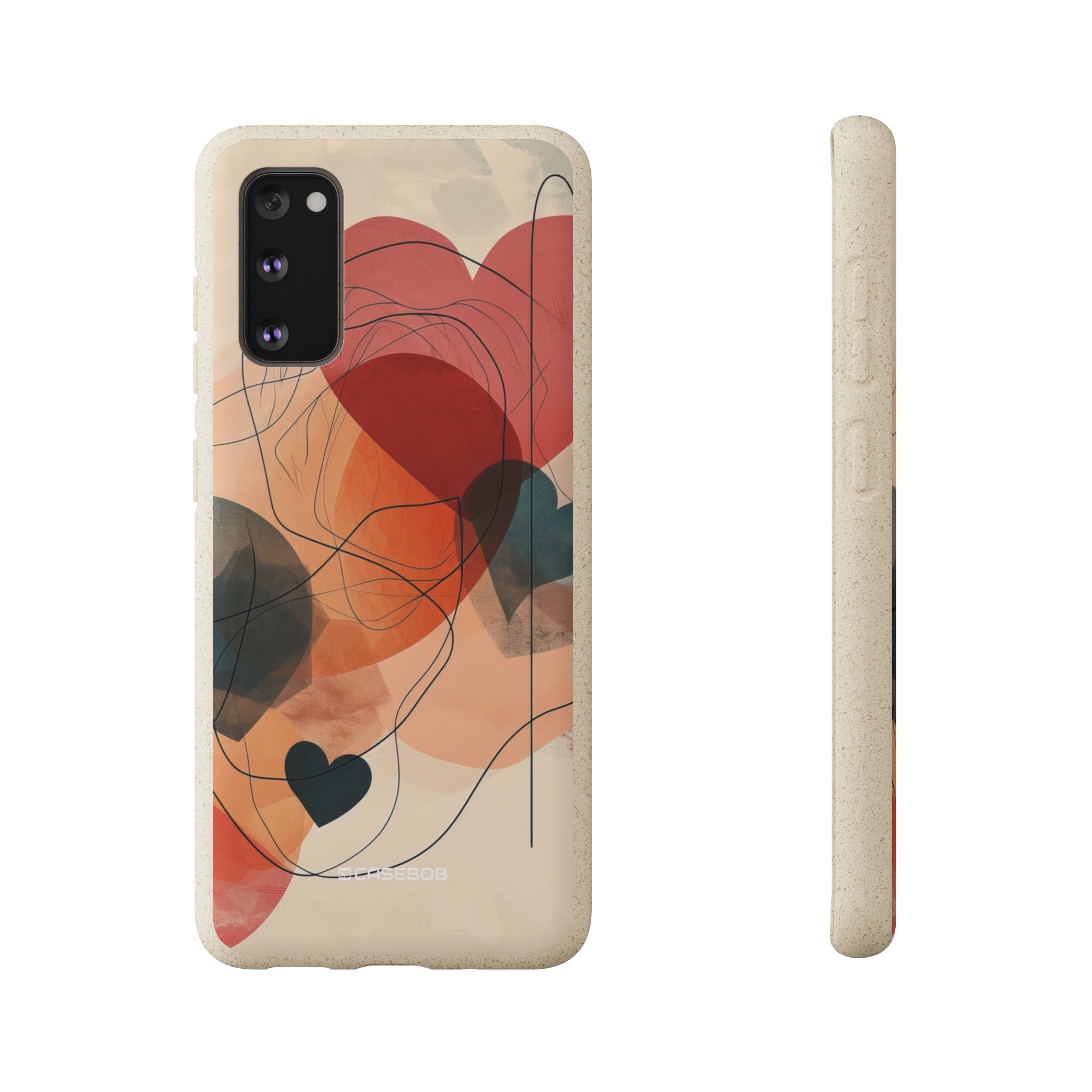 Abstract Heart Harmony | Biodegradable Phone Case