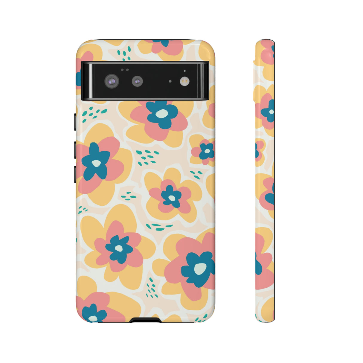 Yellow Happy Flower - Protective Phone Case