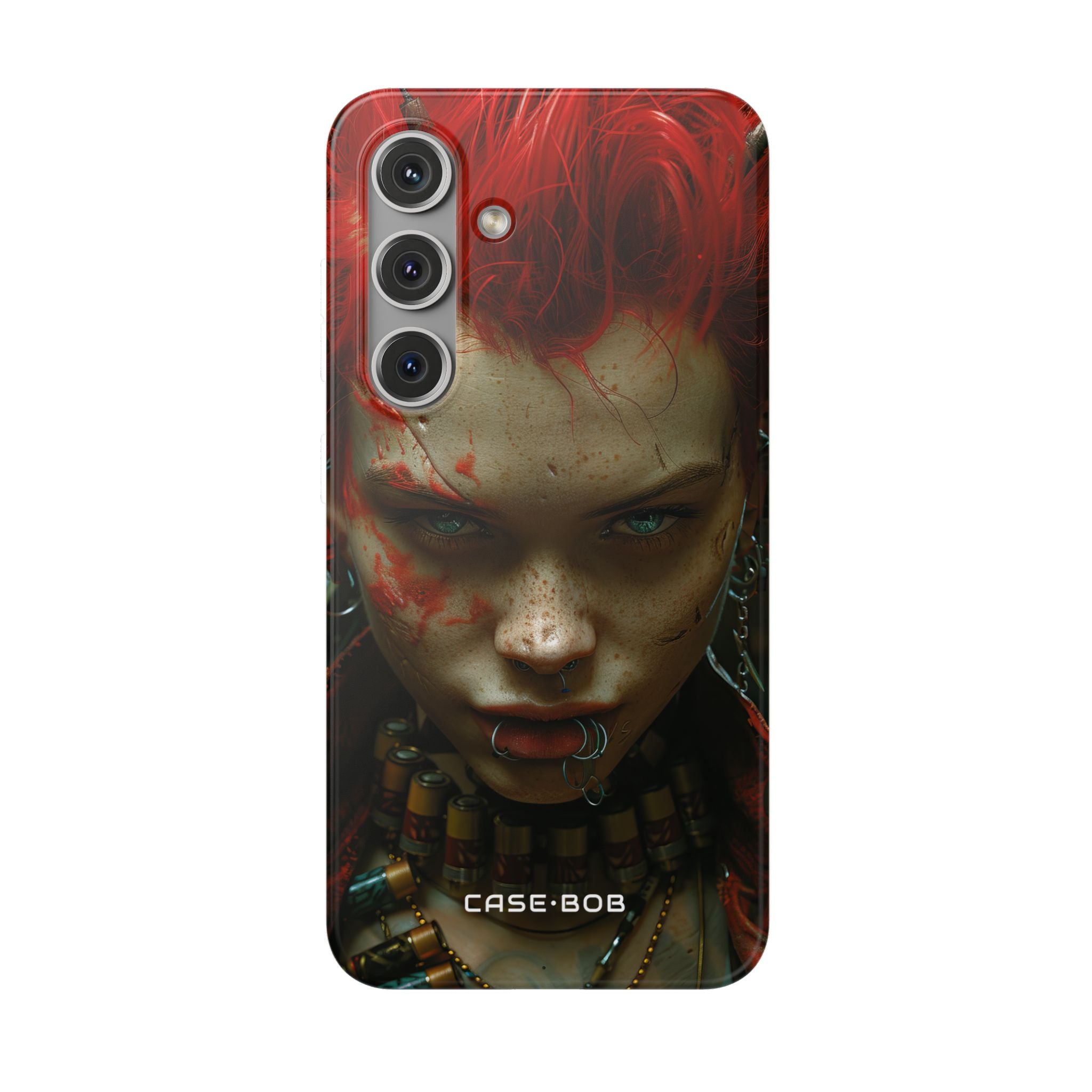 Red Spike Gaze Samsung S24 Case - Soft