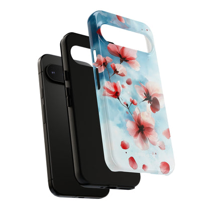 Pink Blossom Drift Google Pixel 9 Pro XL Case - Tough