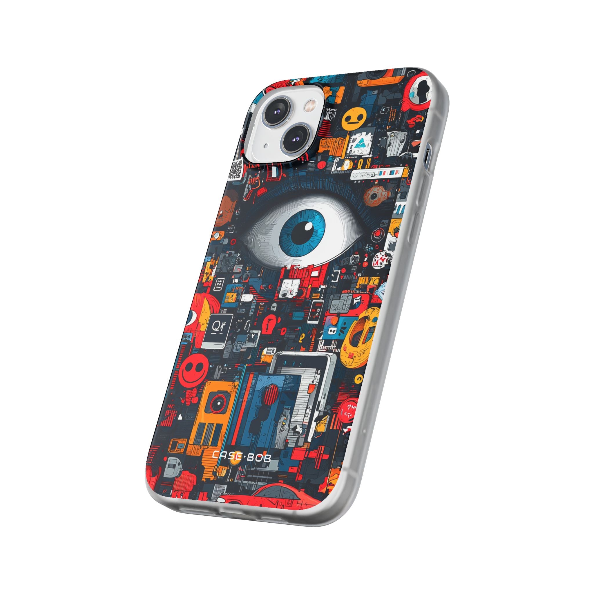 Digital Eye Blue iPhone 14 Plus Case - Soft