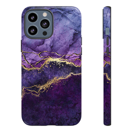 Purple Blue Marble - Protective Phone Case