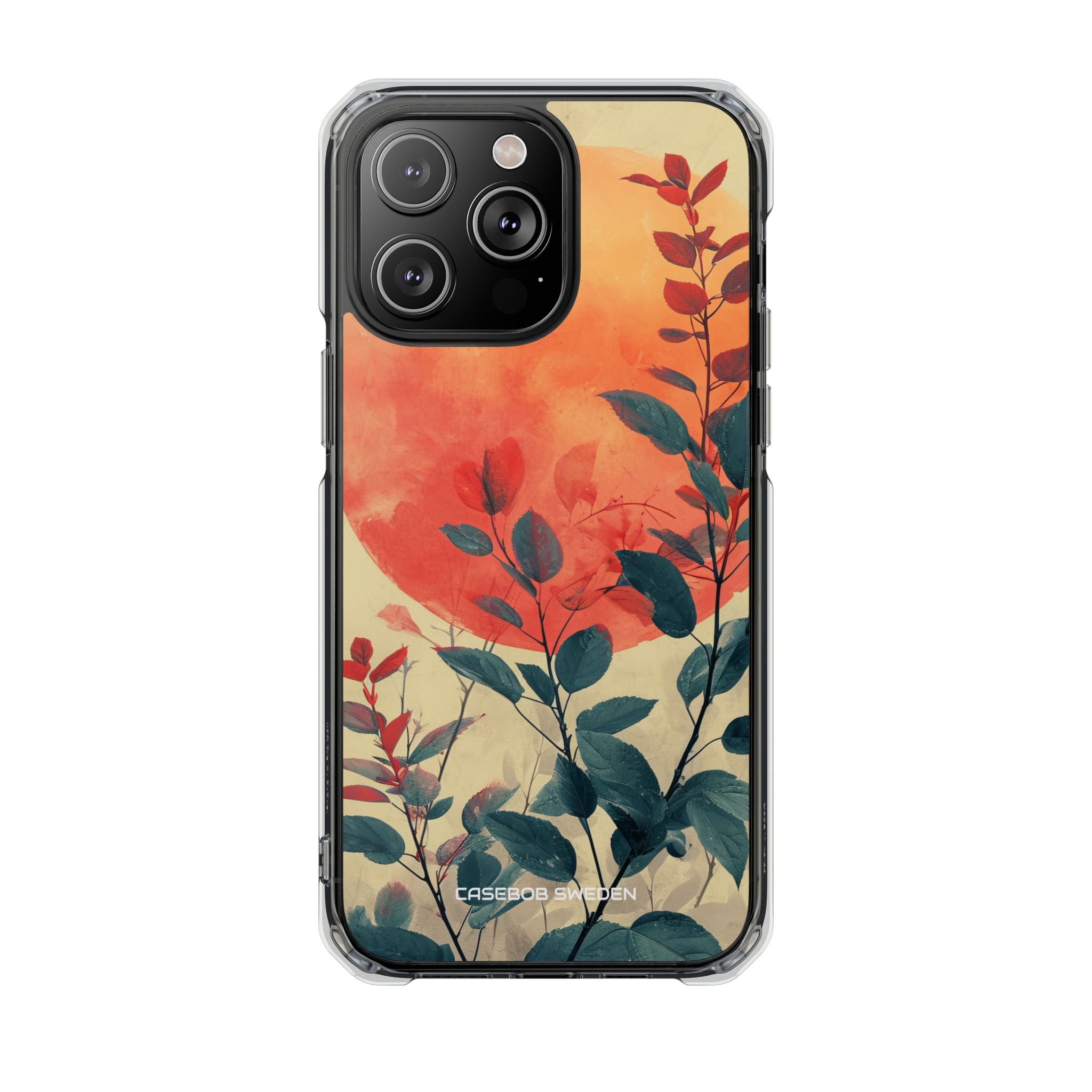 Orange Sun Harmony - Clear Impact iPhone 14 Phone Case