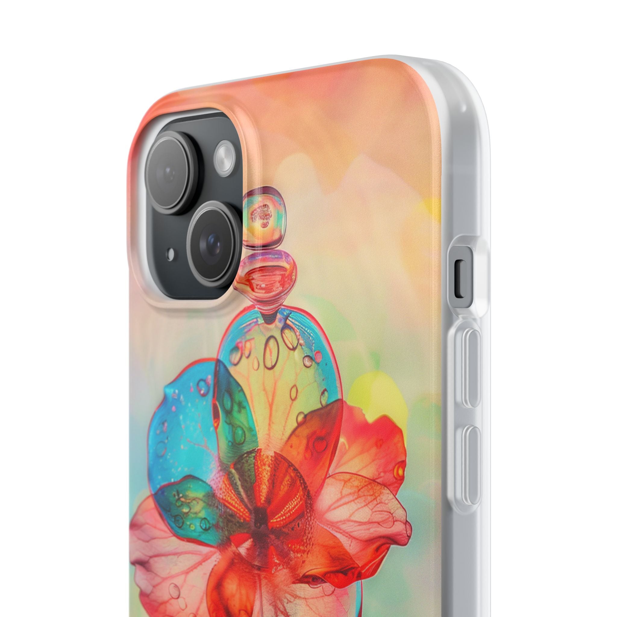 Ethereal Glass Flower iPhone 15 - Flexi Phone Case