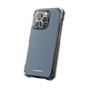 Slate Gray | Phone Case for iPhone (Clear Impact Case - Magnetic)