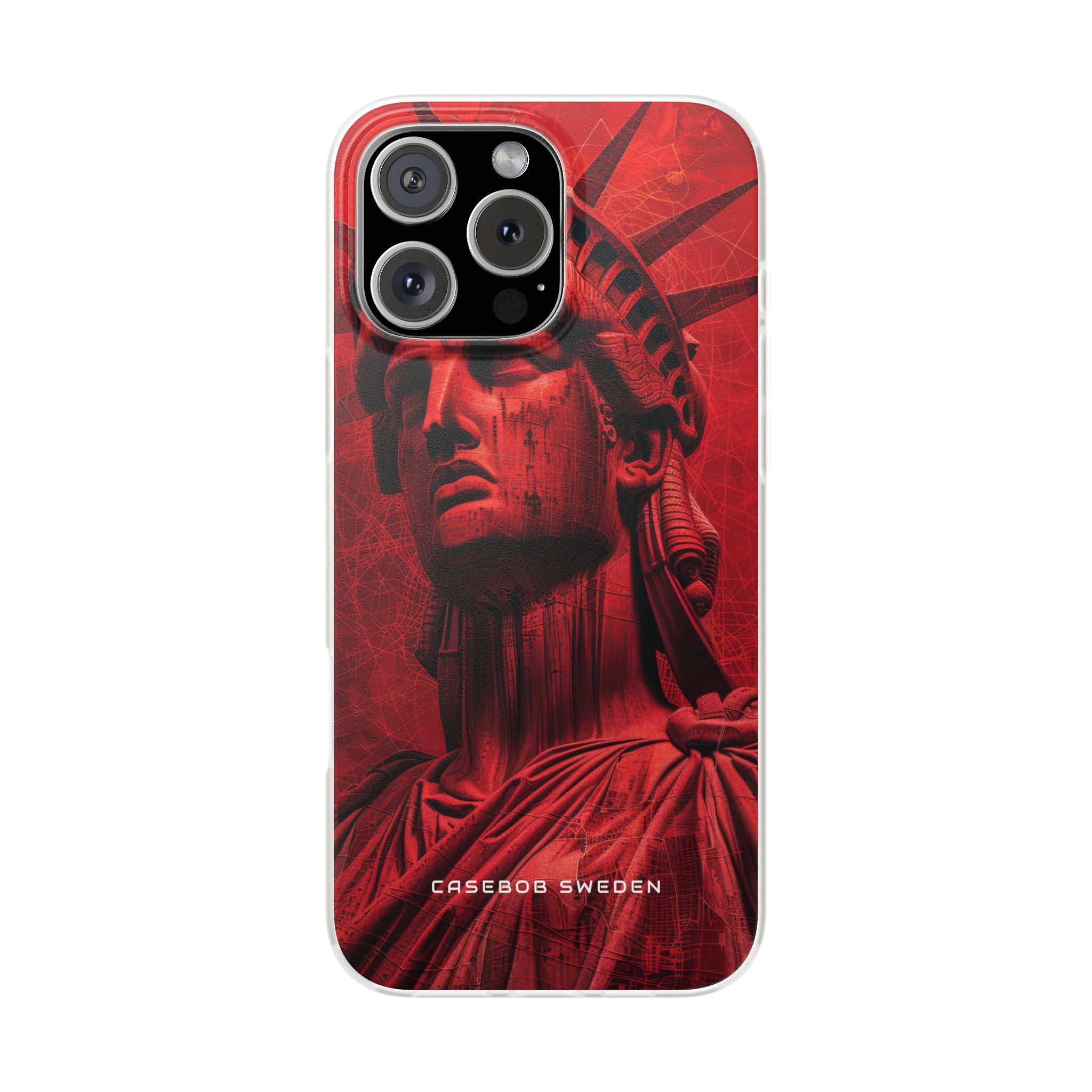 Zen Red Liberty Vision iPhone 16 - Flexi Phone Case