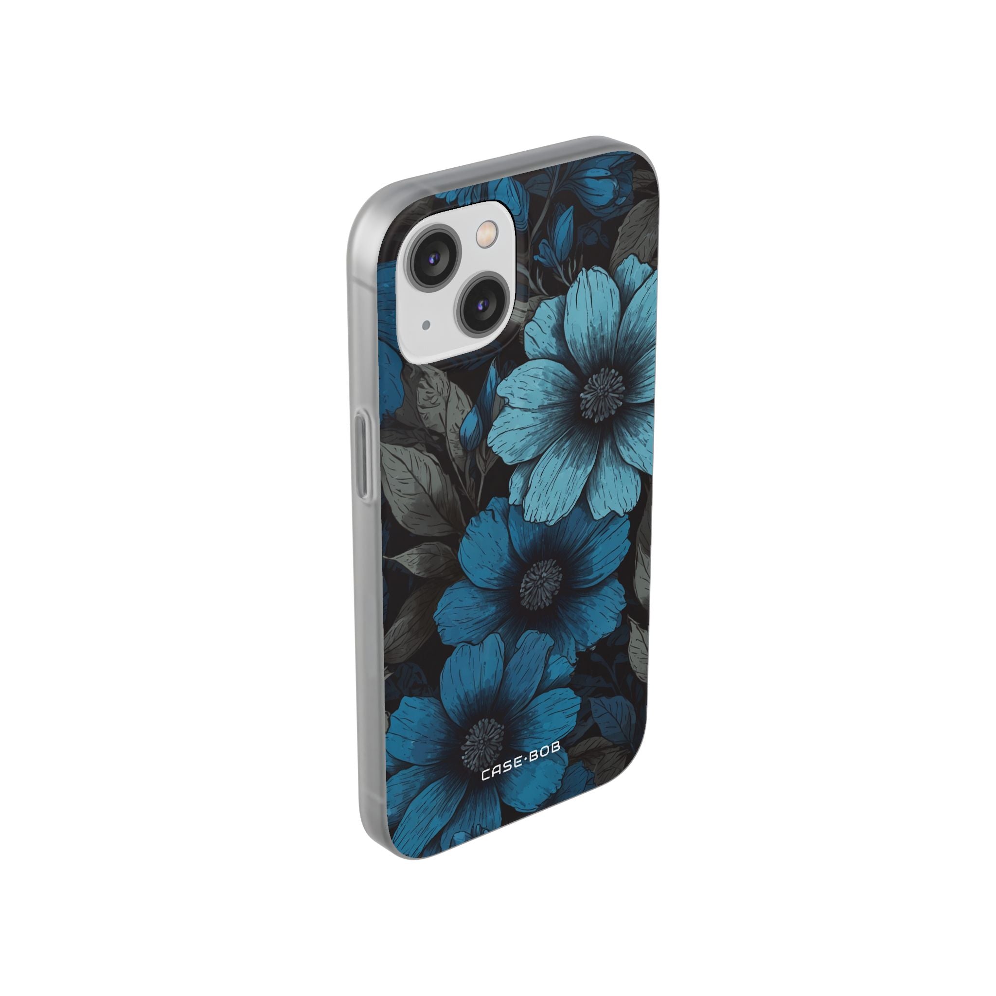 Blue Petal Radiance iPhone 14 Case - Soft