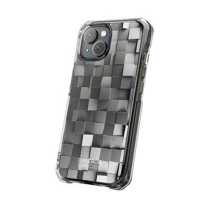 Monochrome Cube Depth iPhone 15 - Impact Clear+