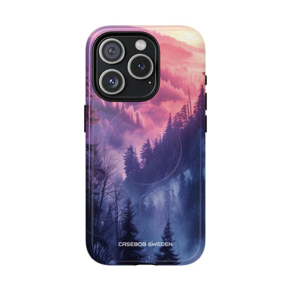 Misty Forest Serenity - Tough + MagSafe® iPhone 15 Phone Case