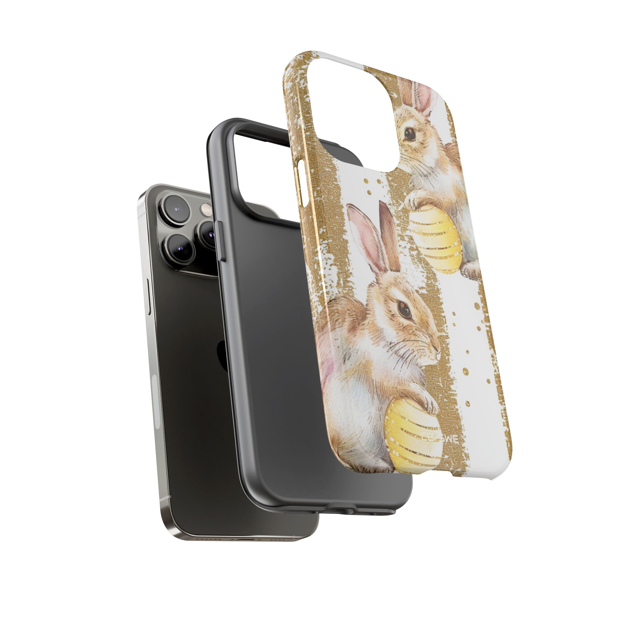 Bunnies Hold Eggs - iPhone Case