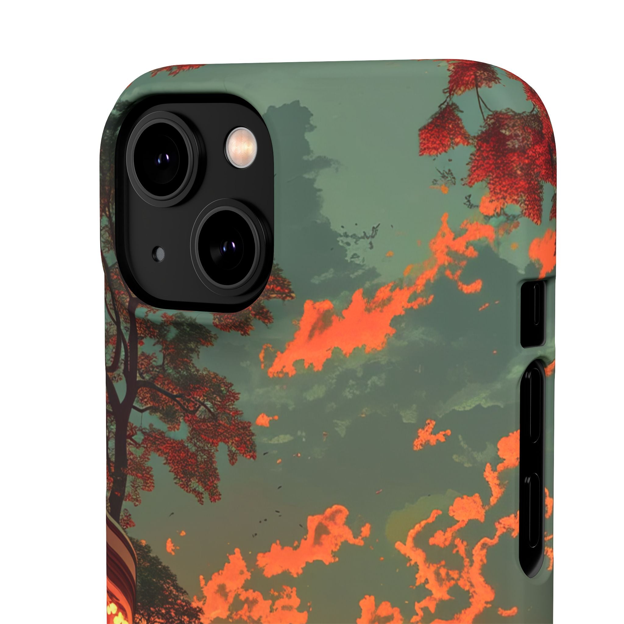 Mid-Century Nostalgia Streetscape iPhone 14 - Slim Phone Case