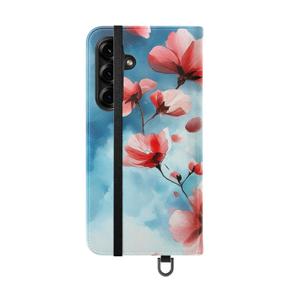 Pink Bloom Drift - Samsung S25+ Case - Wallet