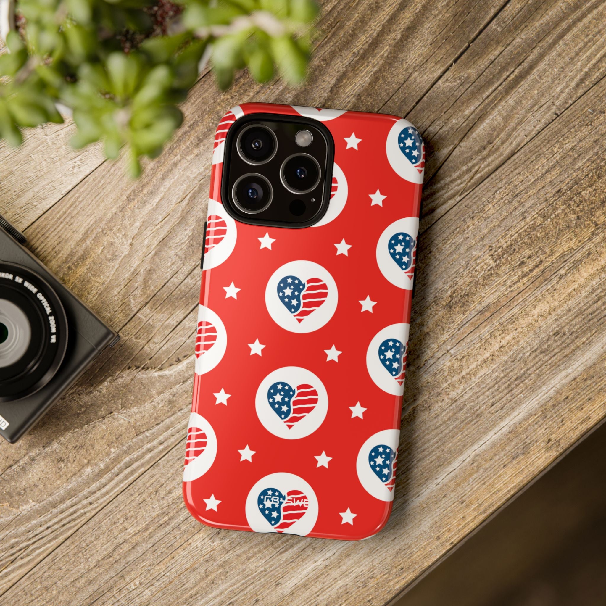 Hearts Celebrate Freedom - iPhone Case