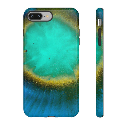 Green Yelly Ink Art iPhone Case (Protective) iPhone 8 Plus Glossy Phone Case