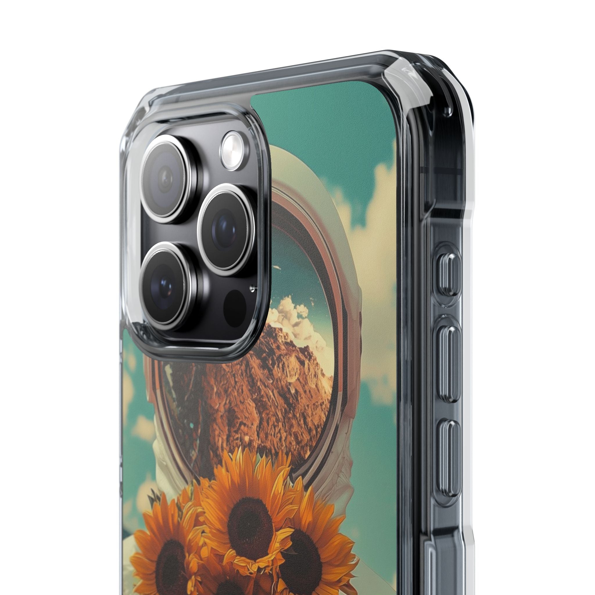 Sunflower Astronaut iPhone 15 Pro Max Case - Impact