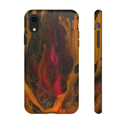 Bon Fire Ink Art iPhone Case (Protective) iPhone XR Matte Phone Case