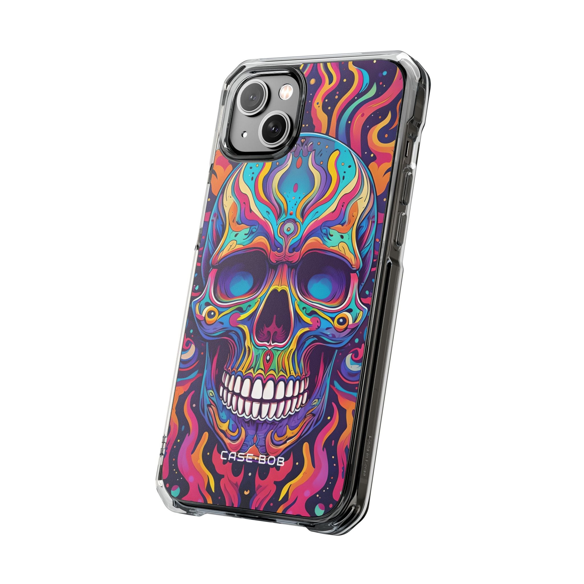 Flaming Skull iPhone 14 Plus Case - Impact