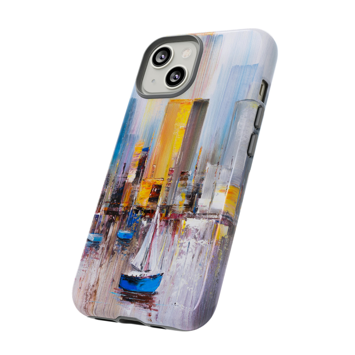 Oil Painting - Manhattan Bay - Protective Phone Case