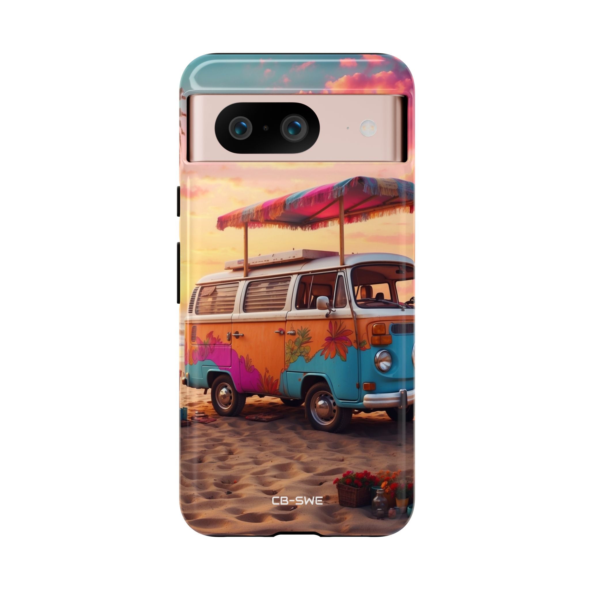 **Van Rests at Shore** - Google Pixel Case