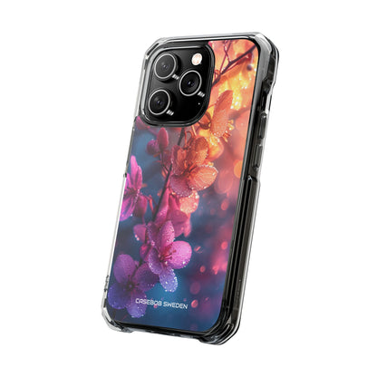 Pink Bloom Serenity - Clear Impact iPhone 14 Phone Case