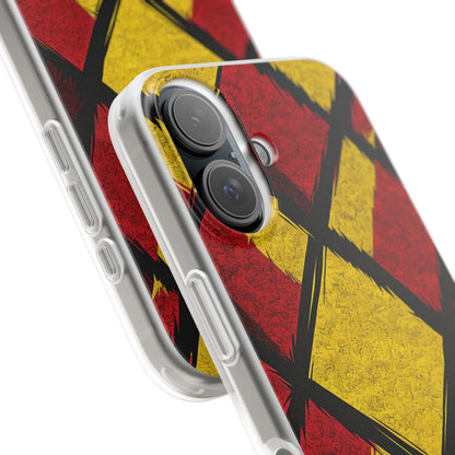 Cracked Diamond Grid iPhone 16 - Soft Case