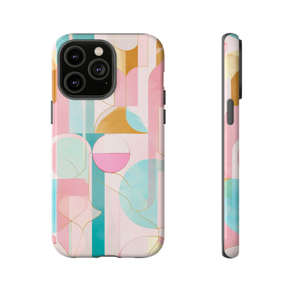 Deco Pink Geometric Fusion - Protective Phone Case