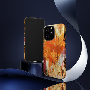 Abstract Orange Art - Protective Phone Case