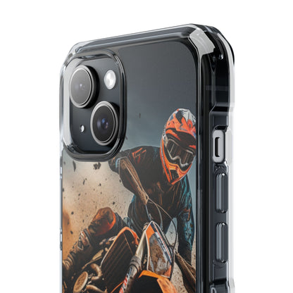 Rider Amidst Desert Fury iPhone Case - Impact