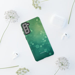 Green Dot Matrix - Protective Phone Case