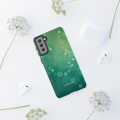 Green Dot Matrix - Protective Phone Case