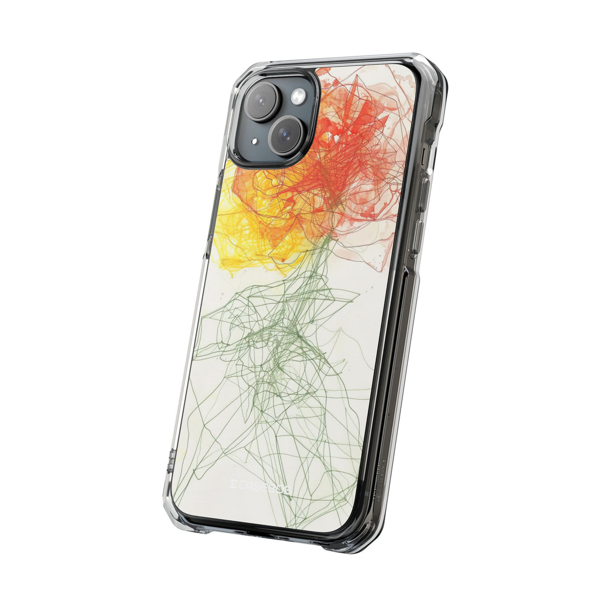 Fiery Blossom - Phone Case for iPhone (Clear Impact - Magnetic)