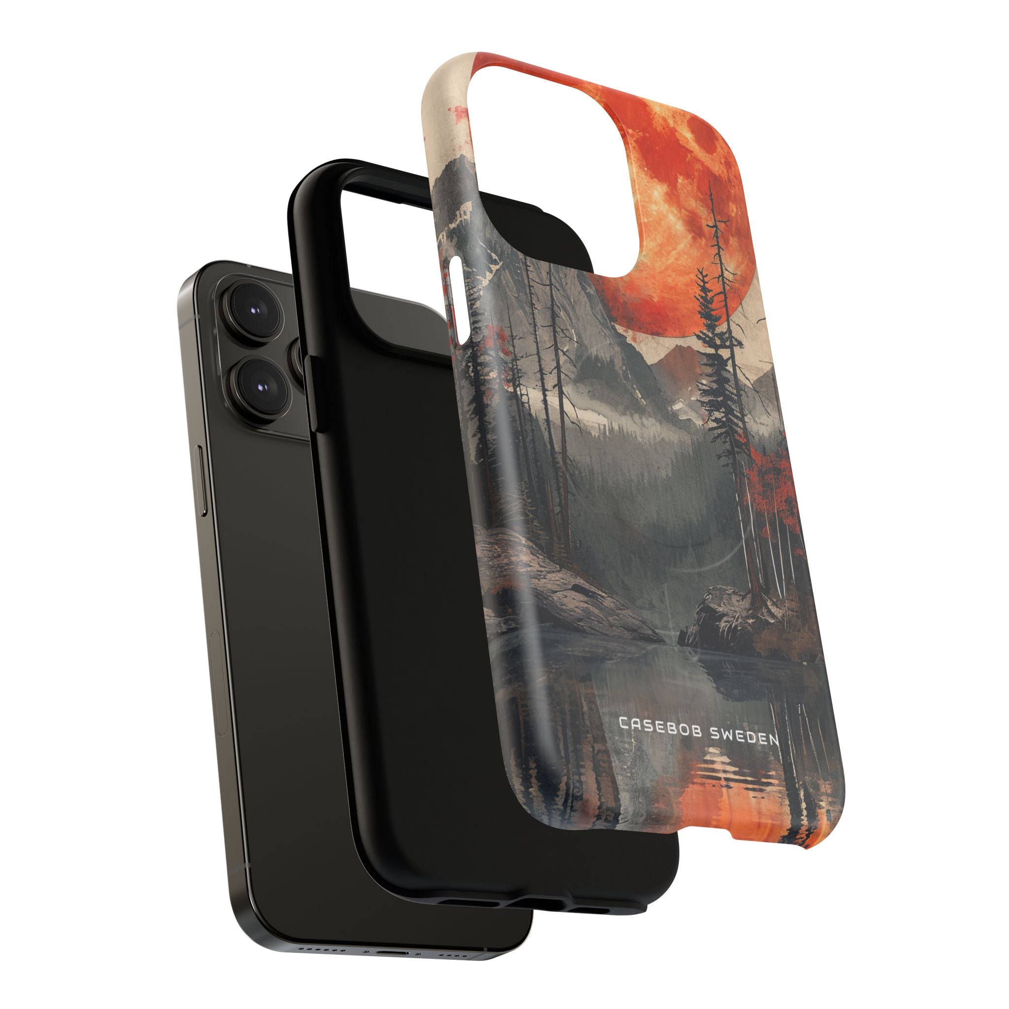 Celestial Glow Over Reflective Landscape iPhone 14 | Tough+ Phone Case