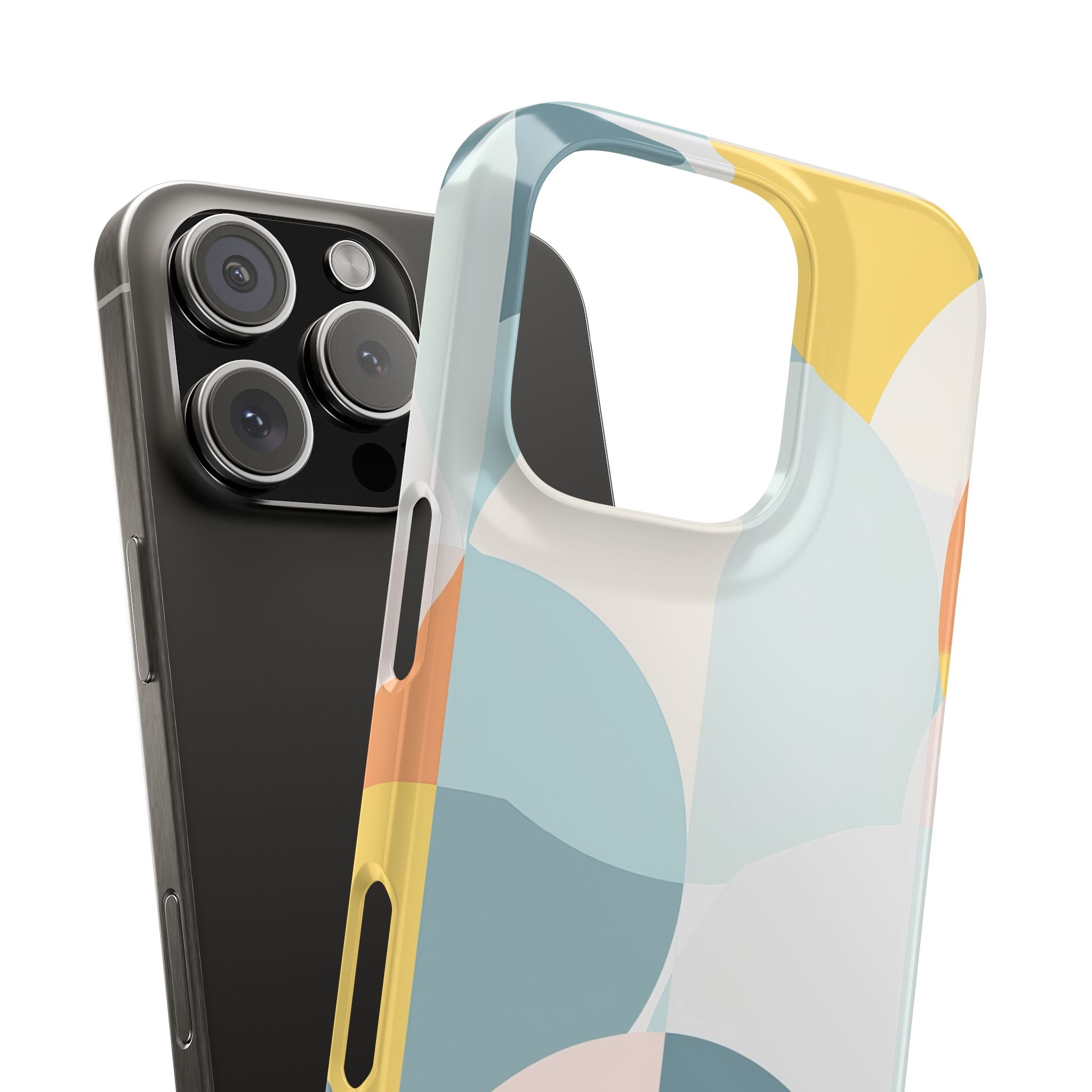 Abstract Geometric Calm - Slim iPhone 16 Phone Case