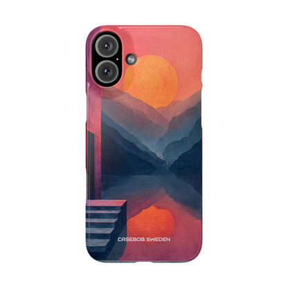 Surreal Sunset Landscape - Slim iPhone 16 Phone Case