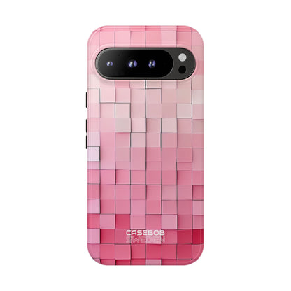 Pink Mosaic Glow Google Pixel 9 - Tough