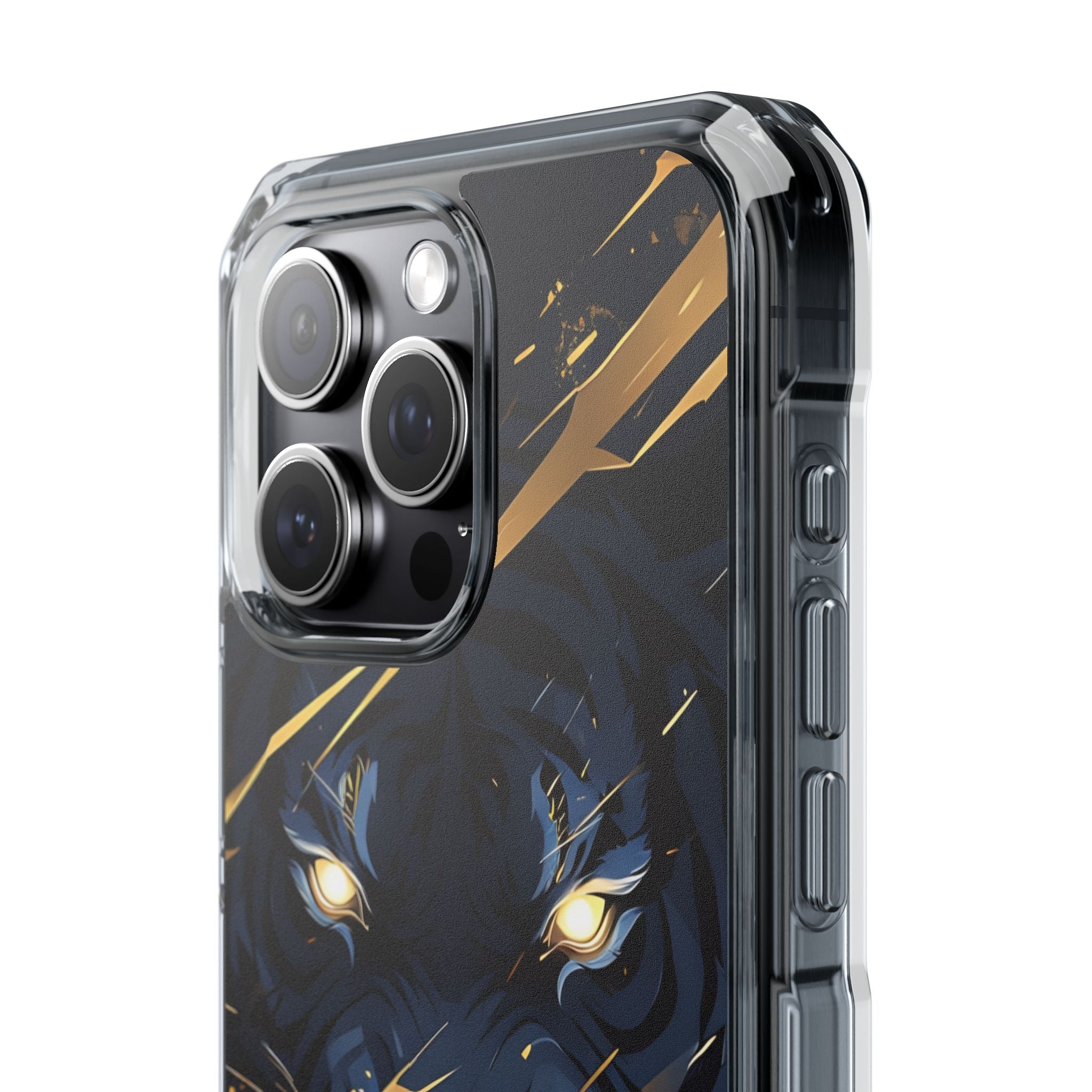 Tiger's Glowing Gaze iPhone Case - Impact
