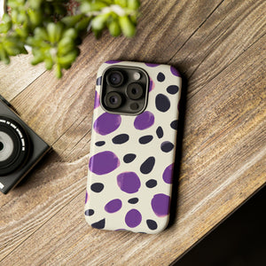 Purple Dot Matrix Case - Protective Phone Case