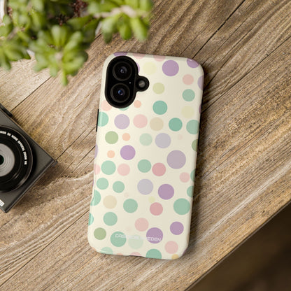 Playful Pastel Polka Dots - Tough iPhone 16 Phone Case