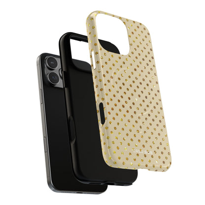 Gold Sparkle Grid iPhone 16 Pro Max Case - Tough+