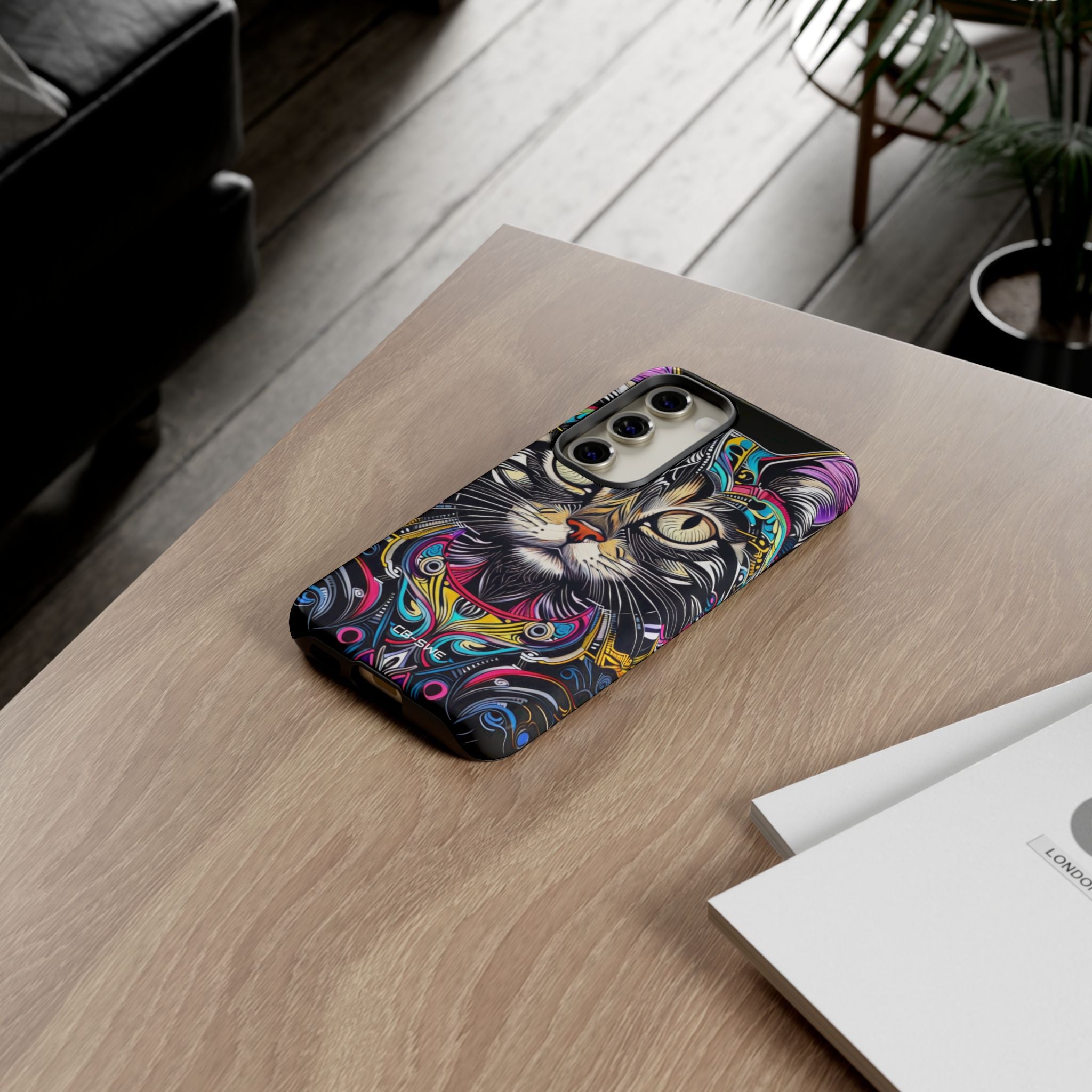 Psychedelic Cat Mirage - Samsung Case