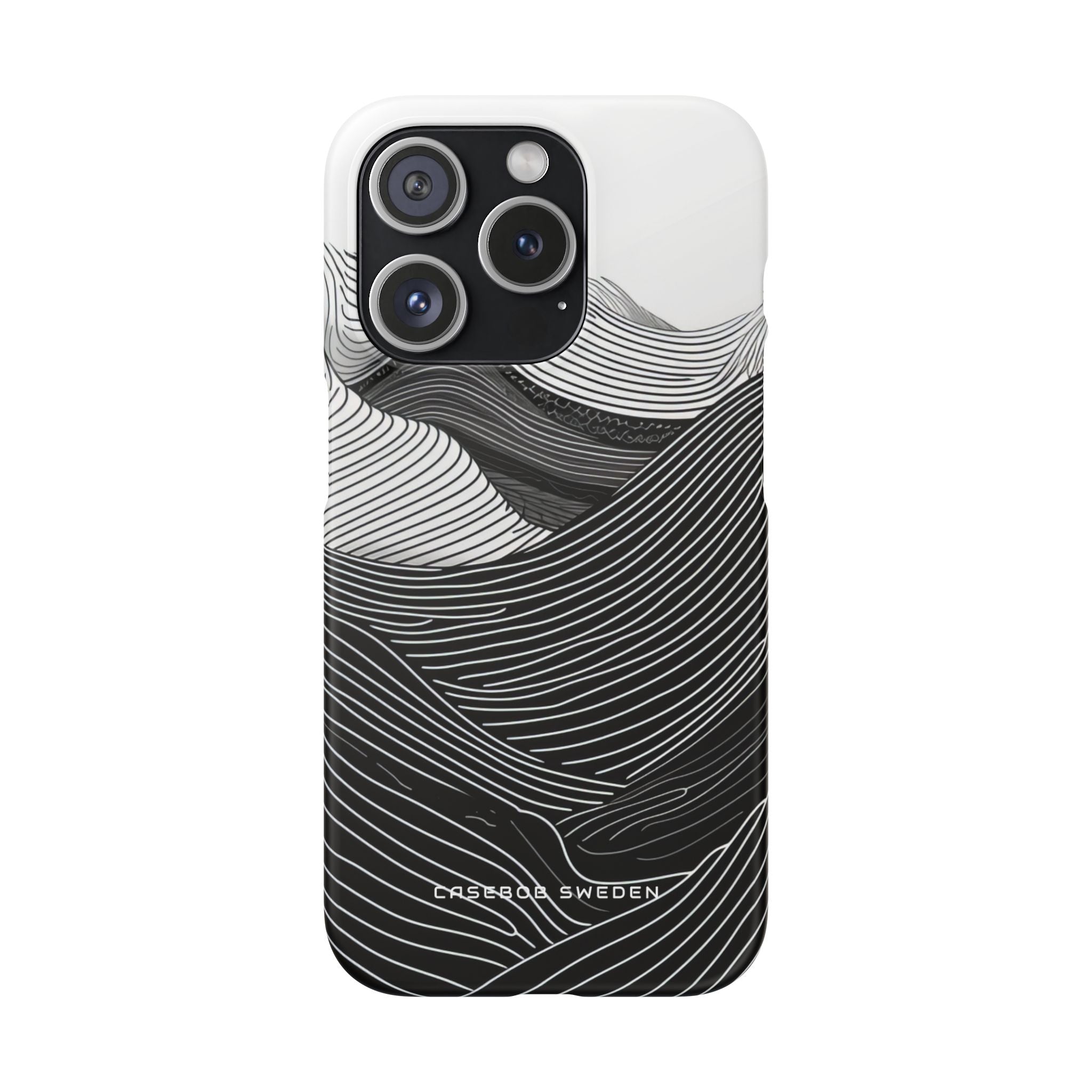 Undulating Horizon Waves iPhone 15 - Slim Phone Case