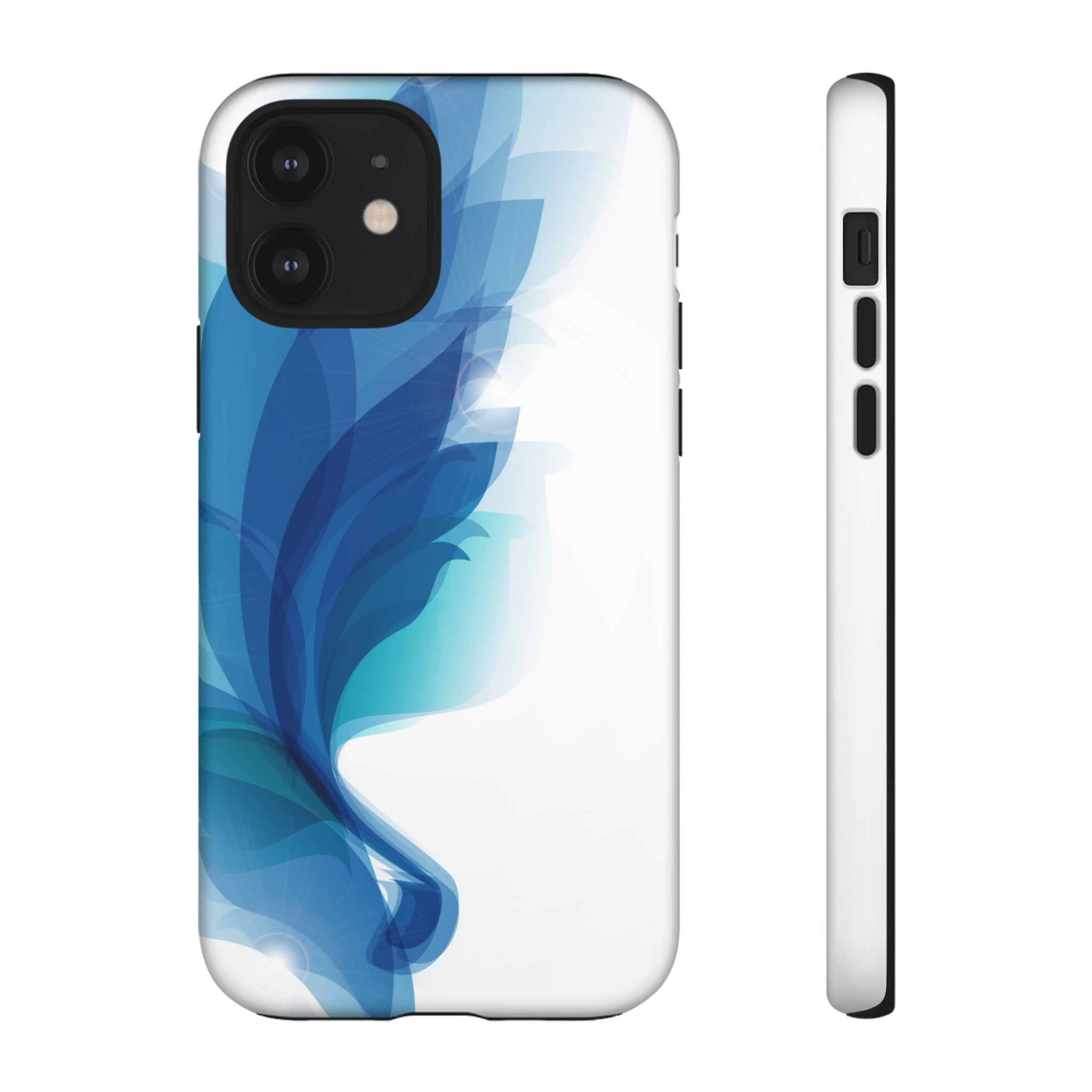 Blue Feathers - Protective Phone Case