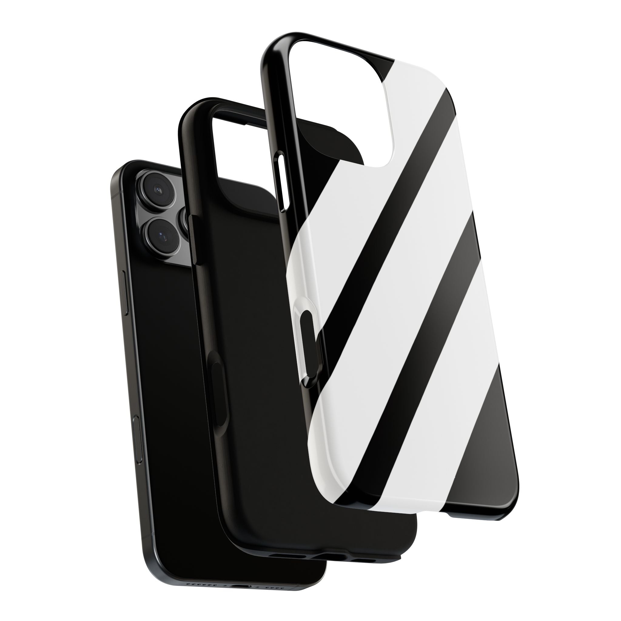Monochrome Diagonal Symmetry - iPhone Case