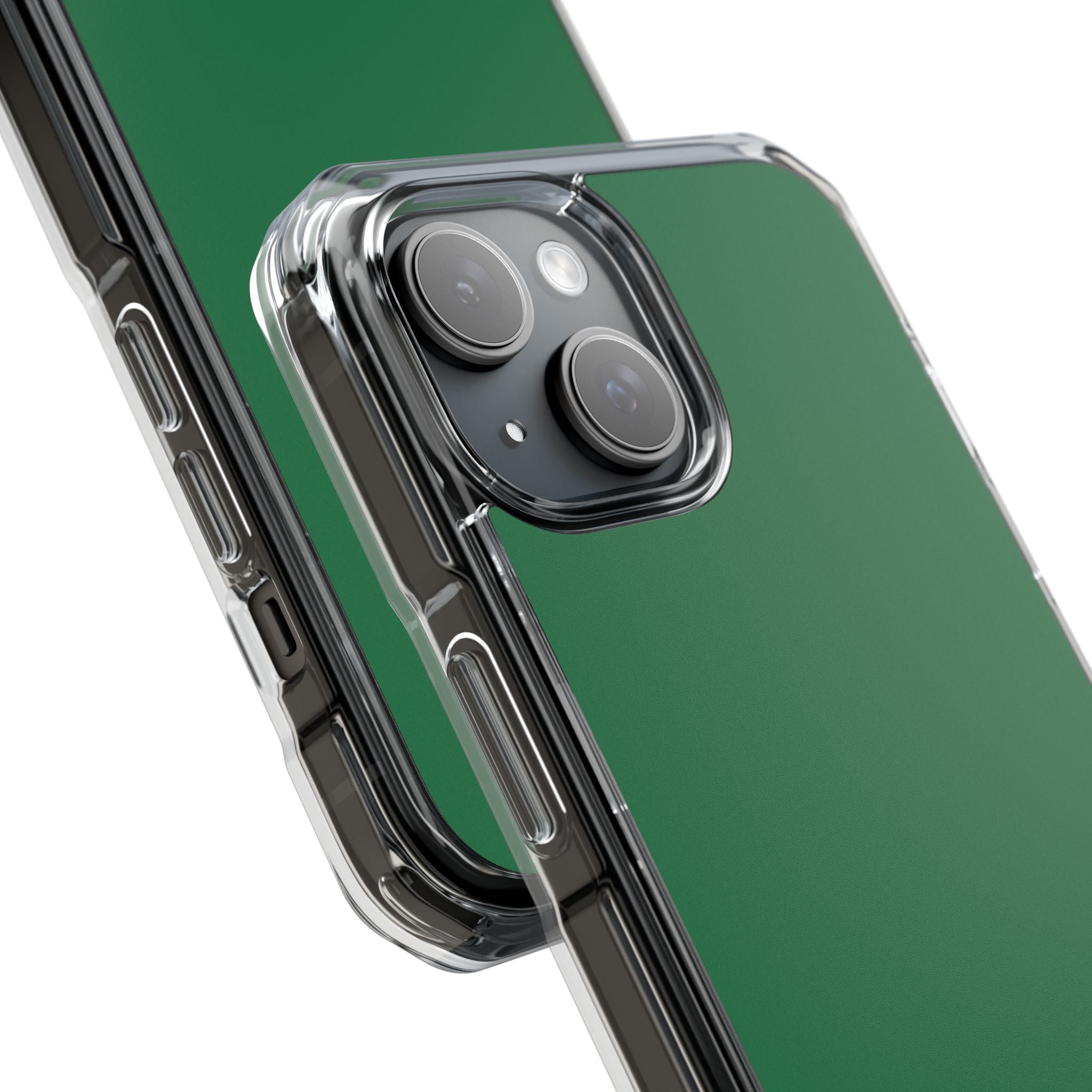 Dark Spring Green - Clear Impact Case for iPhone