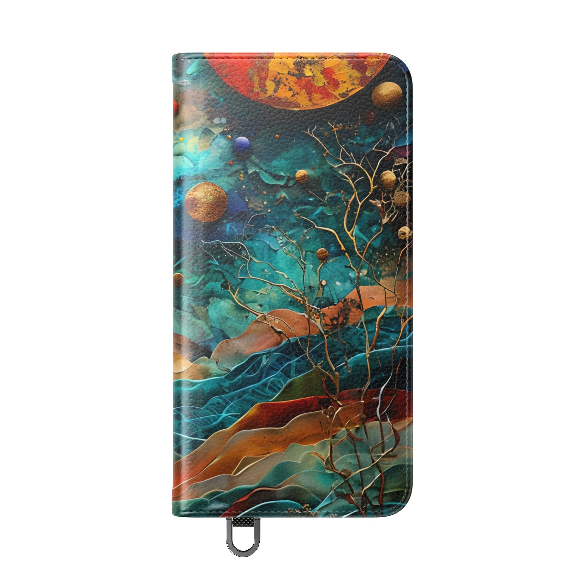Solar Orbit Orange - Samsung S25 Case - Lompakko