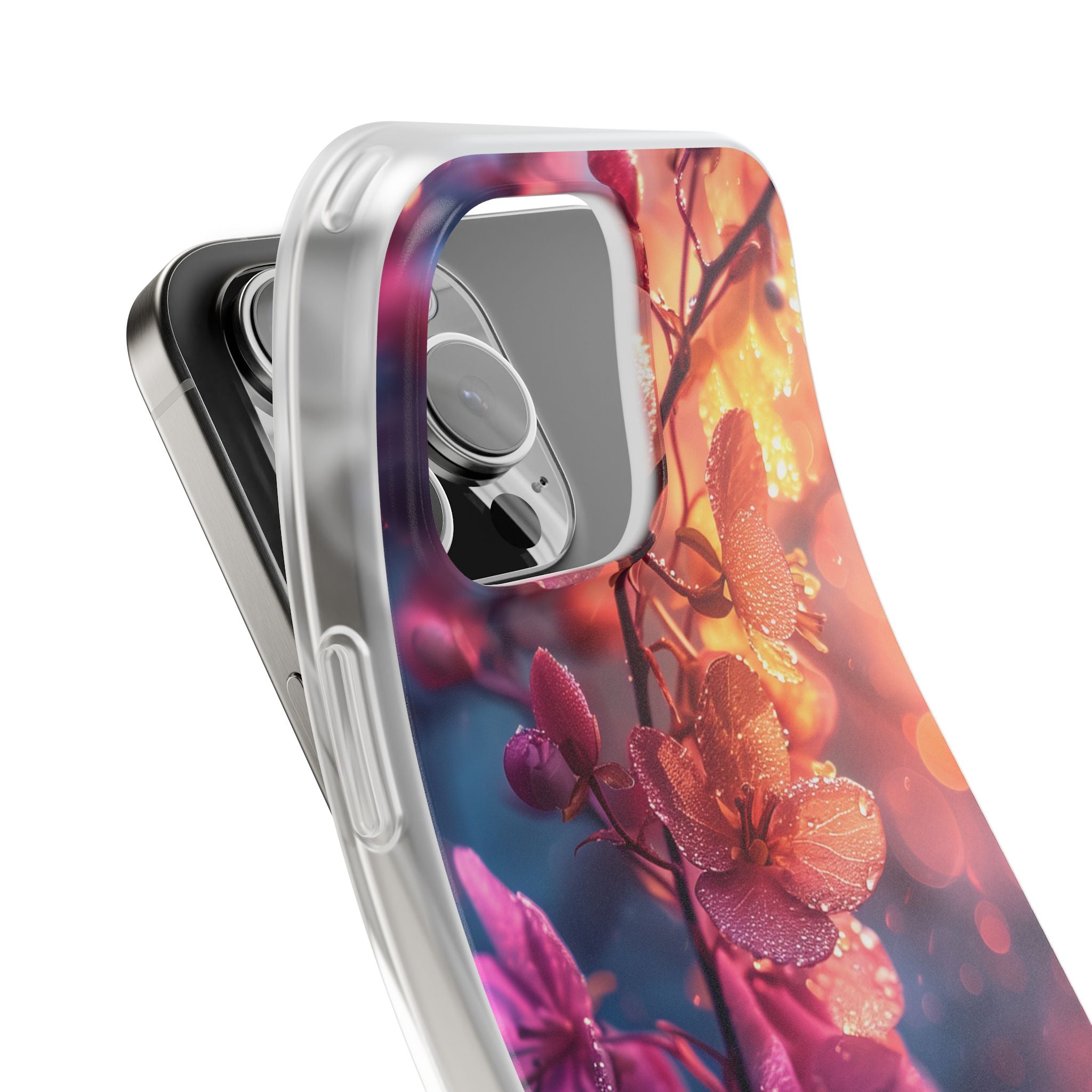 Pink Bloom Serenity - Flexi iPhone 16 Phone Case