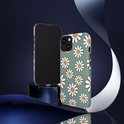 Daisies Dance Playfully - iPhone Case