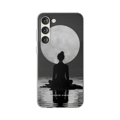 Zen Serenity Moon Reflection Samsung S23 - Flexi Phone Case