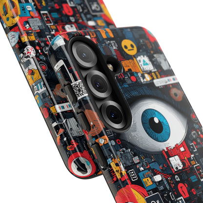 Digital Eye Blue Samsung S25 Case - Tough